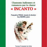 Lundi 22 juin 2026 à 19h Concert du choeur INCANTO au temple protestant 32 rue Maurice Clavel…